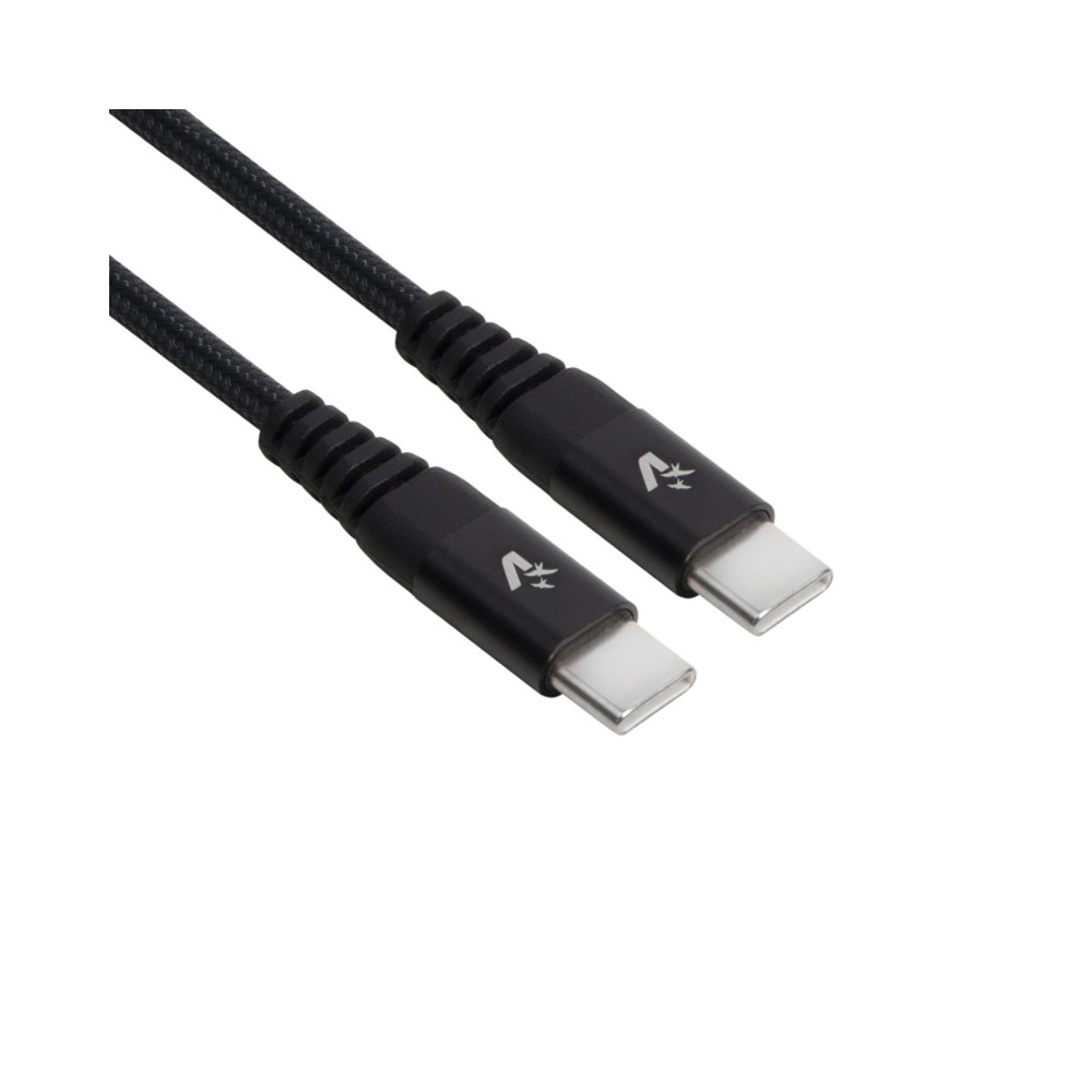 VULTECH SM-N114BK - CAVO USB / USB TYPE-C -RIVESTIMENTO NYLON - 1M - COLORE NERO