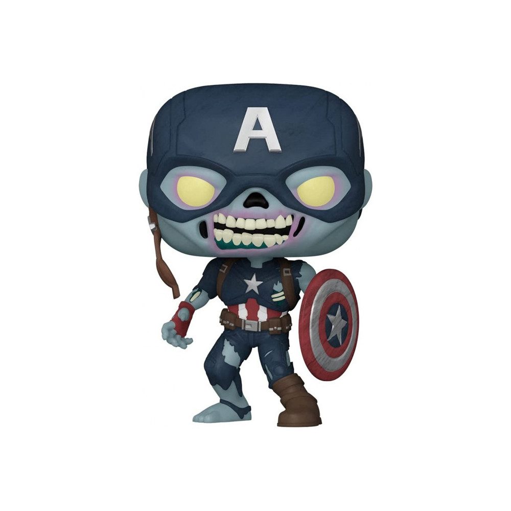 FUNKO POP ZOMBIE CAPTAIN AMERICA (BOBBLE HEAD) (57375) - WHAT IF - MARVEL - NUM. 941