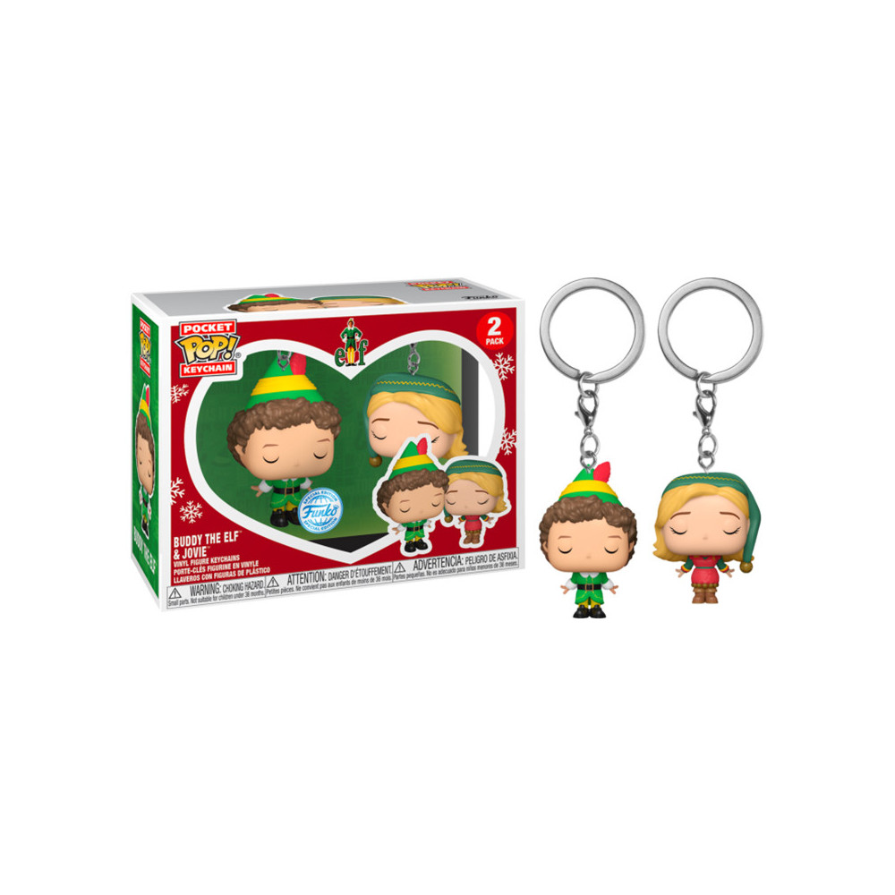 FUNKO POP KEYCHAIN BUDDY  e  JOVIE 2-PK (73921) - ELF