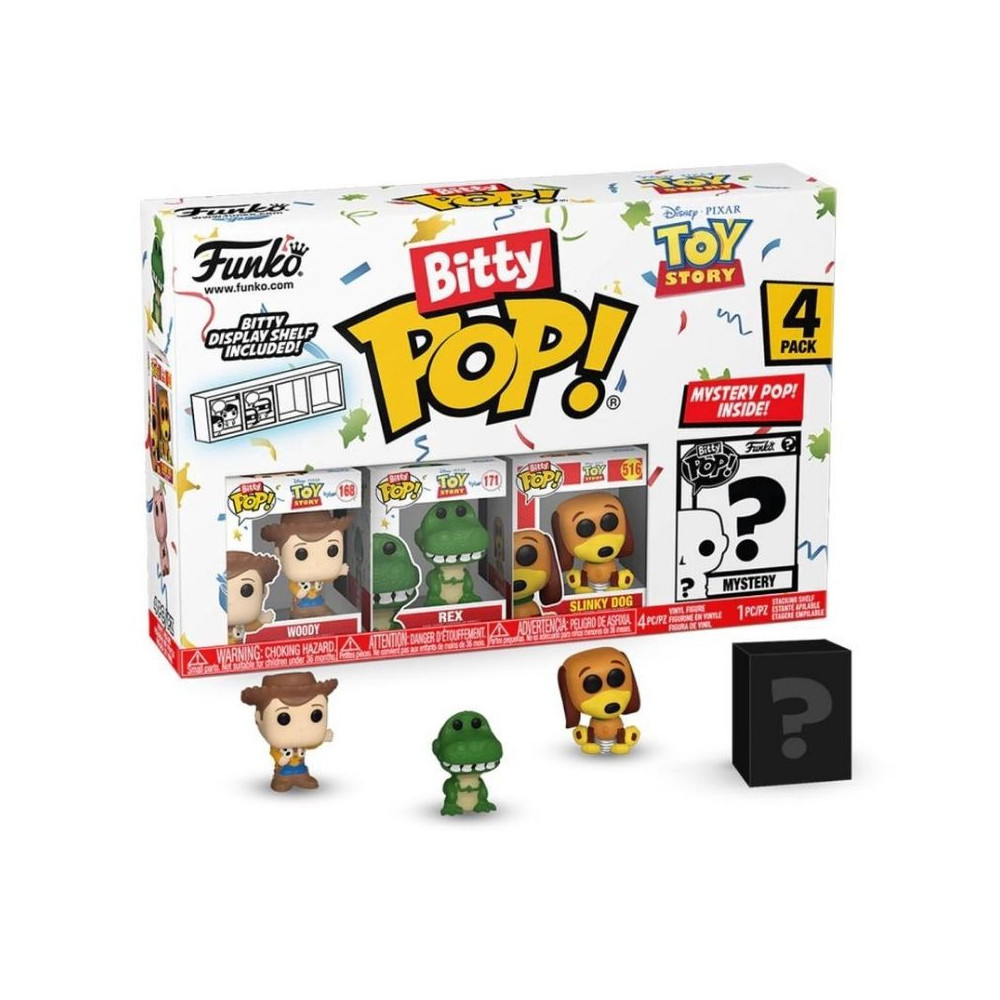 FUNKO POP (73042) - BITTY POP - TOY STORY- WOODY 4PK