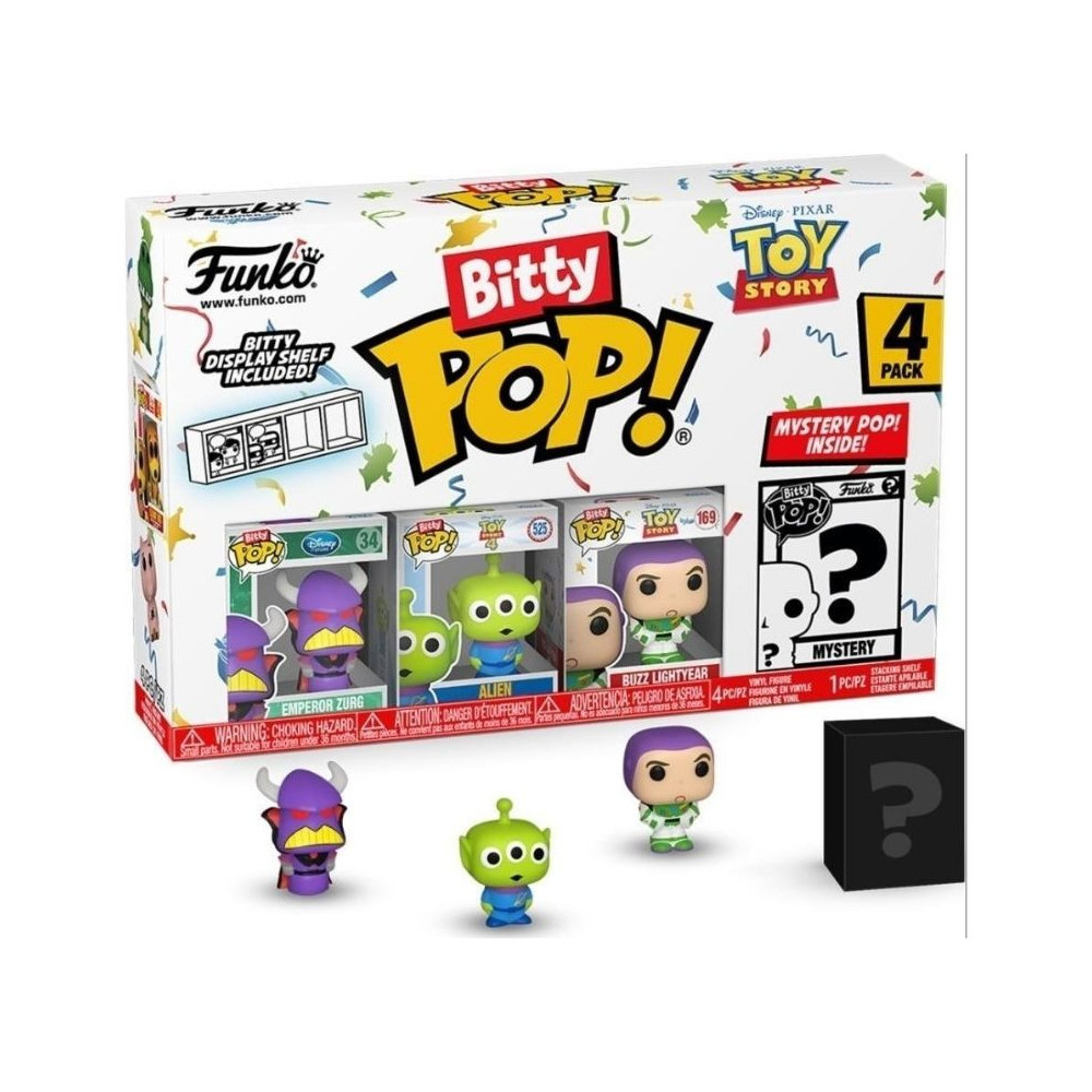 FUNKO POP (73043) - BITTY POP - TOY STORY- ZURG 4PK