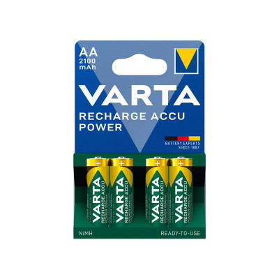 BLISTER 4 STILO RICARICABILI VARTA AA NI-MH 2100mAh 1.2V