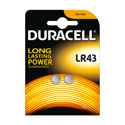 DURACELL LR43 BLISTER 2 BATTERIE