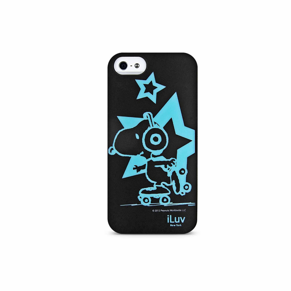 COVER ILUV SNOOPY BLACK ICA7T381BLK PER IPHONE 5 - 5S - SE