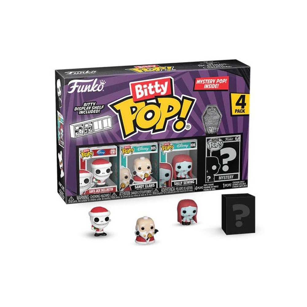 BITTY POP SANTA JACK 4 PACK (73022) - NIGHTMARE BEFORE CHRISTMAS - DISNEY