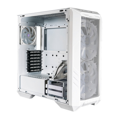 COOLER MASTER HAF 500 WHITE - CASE MID TOWER - 2xUSB3.2USB3.2 typeC2x2.5/3.5HDD2x2.5SSD2x200mm ARGB Fr.Fans120mm ARGB PWM rear f