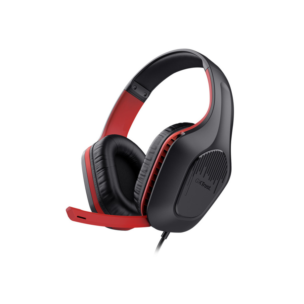 TRUST GXT 415S ZIROX (24995) - CUFFIE GAMING OVER-EAR PER SWITCH E MULTIPIATTAFORMA - BLACK/RED