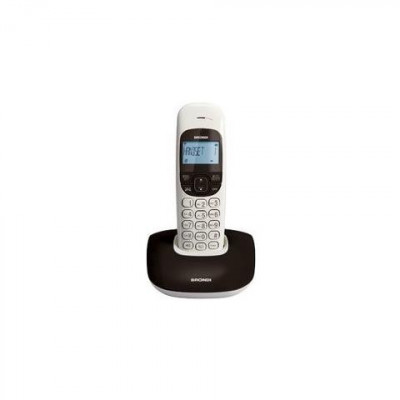 BRONDI NICE (BIANCO/NERO) - TELEFONO CORDLESS - VIVAVOCE - ECO DECT - SVEGLIA