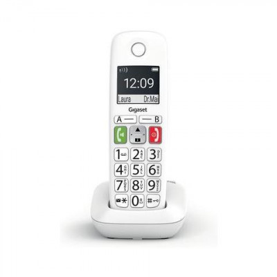 GIGASET E290 (BIANCO) - TELEFONO CORDLESS SENIOR - VIVAVOCE - TASTI GRANDI