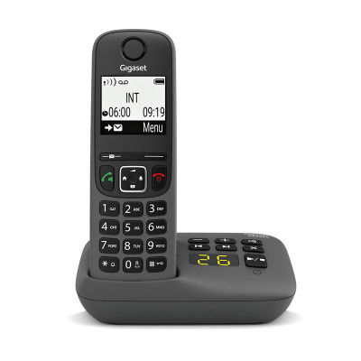 GIGASET AS490A (NERO) - TELEFONO CORDLESS - VIVAVOCE - SEGRETERIA