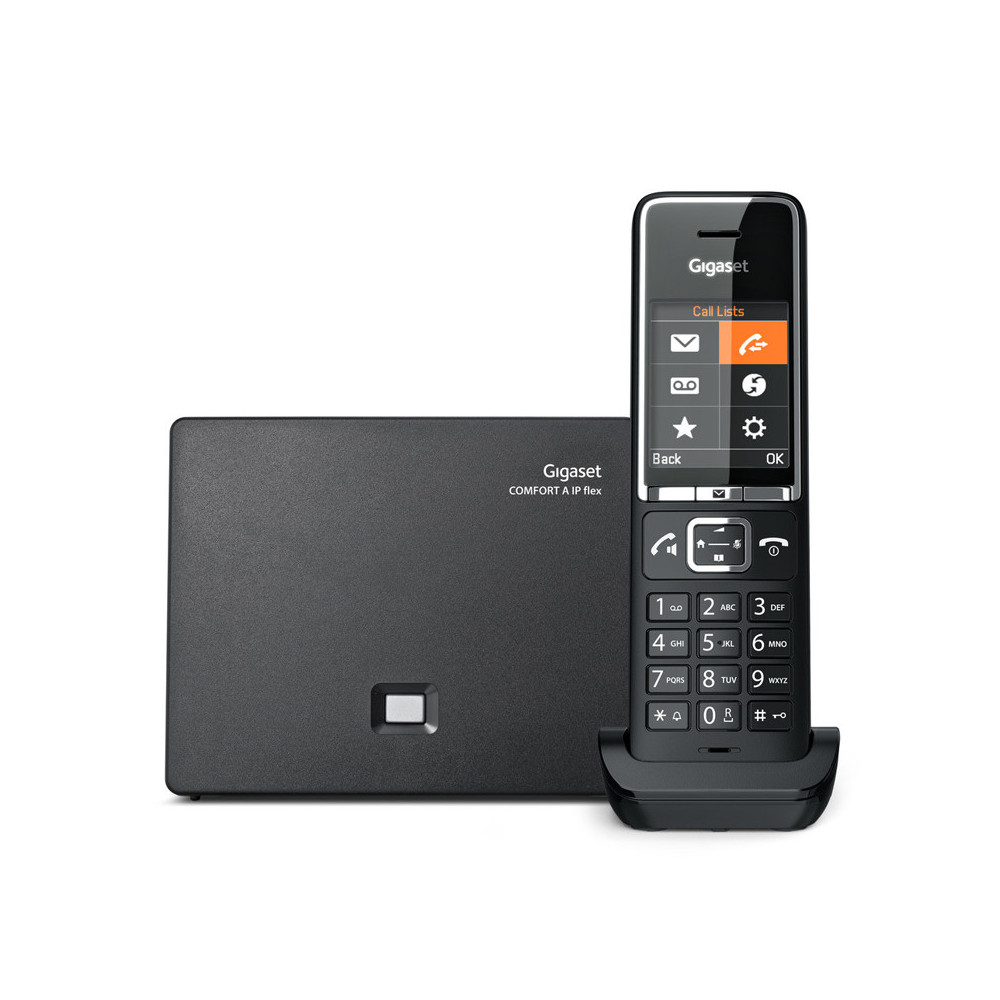 GIGASET COMFORT 550A IP BASE (NERO) - TELEFONO CORDLESS - VOIP - VIVAVOCE - SEGRETERIA