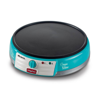 ARIETE CREPES MAKER AZZURRO (PARTY TIME) (0202/01) - PIASTRA ELETTRICA PER CREPES - 1000W