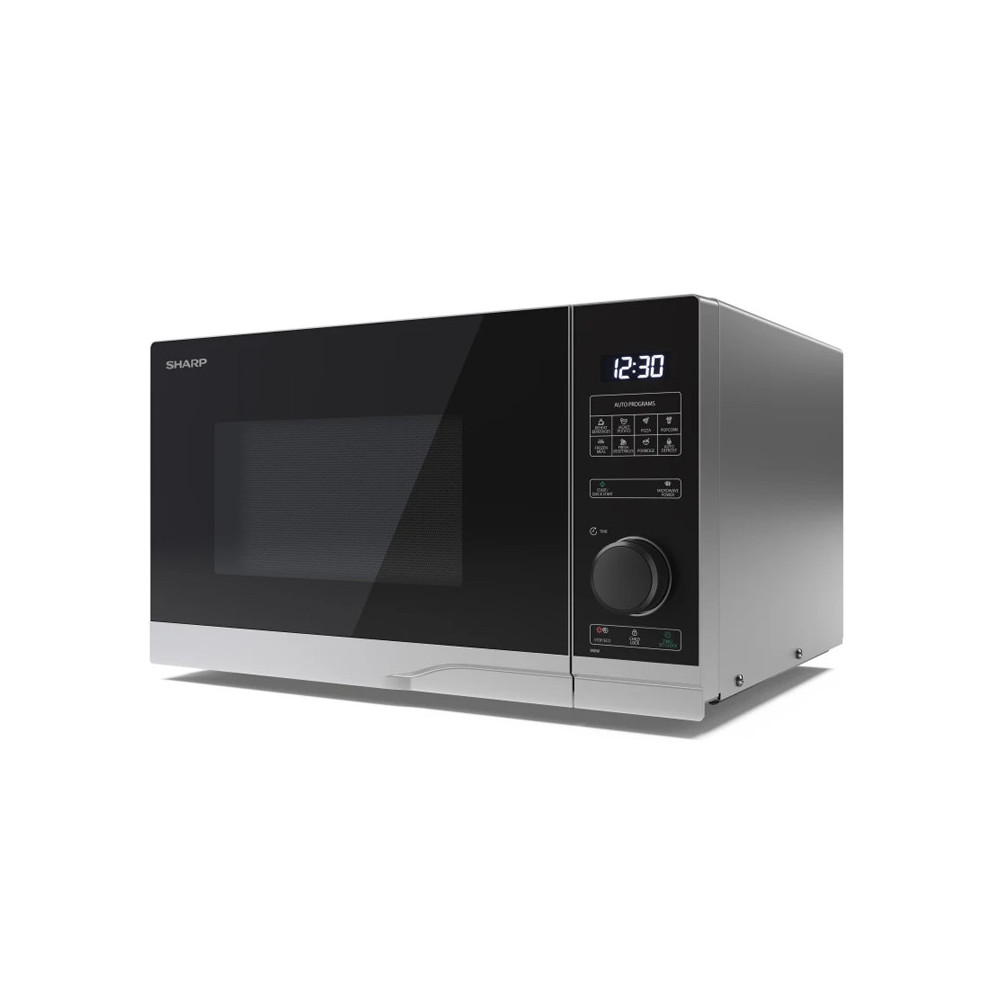 SHARP YC-PS234AE-S - FORNO A MICROONDE 23LT - 900W - CONTROLLO DIGITALE - 11 LIVELLI DI POTENZA - BLACK/SILVER