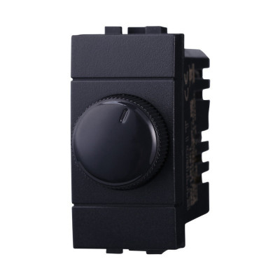 ETTROIT REGOLATORE DIMMER 100-1000W ON/OFF - SERIE SPACE - NERO (LN1301) Compatibile BTicino Living