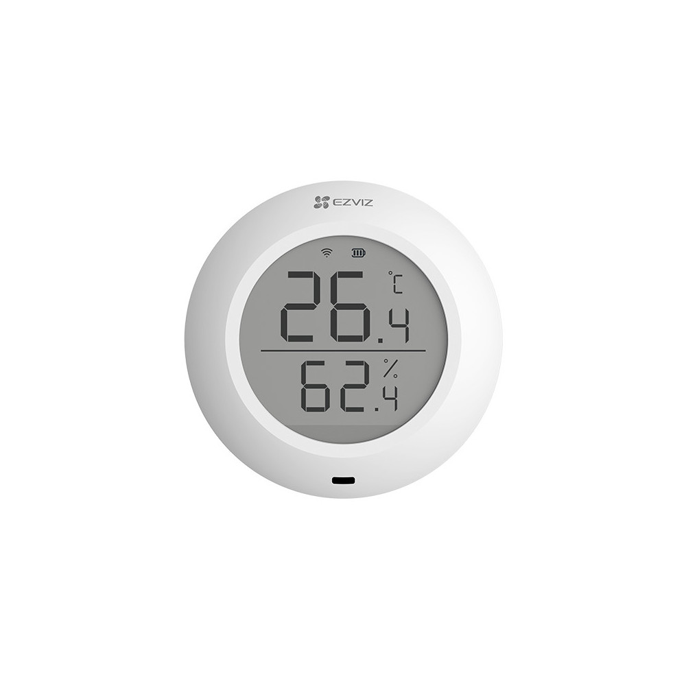 EZVIZ T51C - SENSORE SMART DI TEMPERATURA ED UMIDITA'' - PROTOCOLLO ZIGBEE - WIFI - DISPLAY LCD - DA APPOGGIO O DA MURO