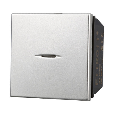 ETTROIT INTERRUTTORE ASSIALE 2 POSTI - SERIE MOON - GRIGIO (AG3202) Compatibile BTicino Axolute