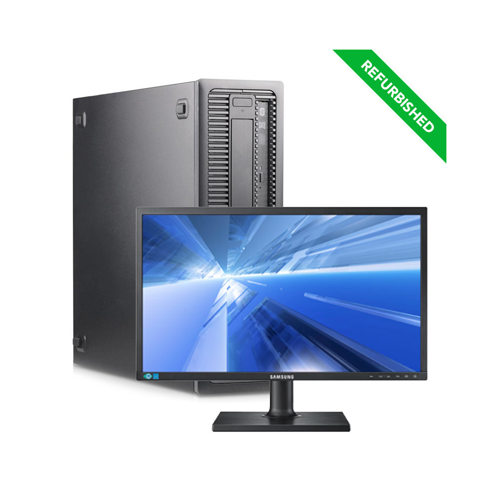 BUNDLE IT REFURBISHED RINOVO - PC DESKTOP HP 600-800 G1 SFF (PR64422001) + MONITOR SAMSUNG 22 RNS22C450