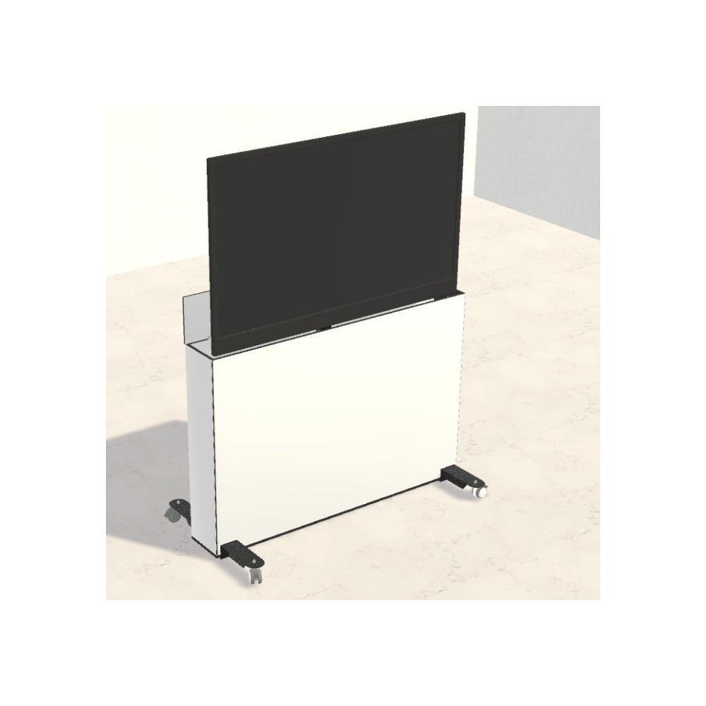 Armadio Display 875x1605xh111cm per monitor 65pollici sollevamento motorizzato A.DSP.M.B