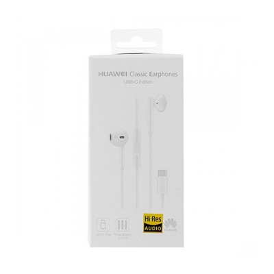 AURICOLARE A FILO CON MICROFONO HUAWEI CM33 TYPE-C WHITE