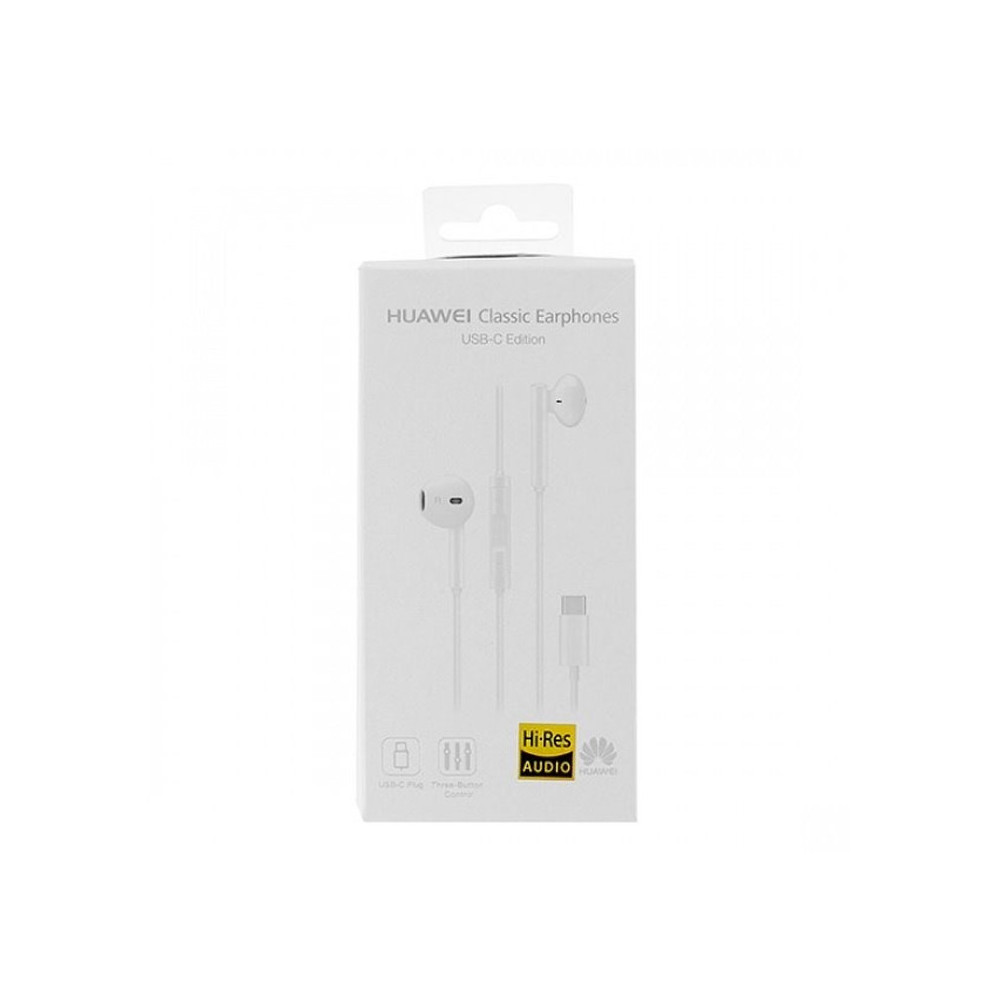 AURICOLARE A FILO CON MICROFONO HUAWEI CM33 TYPE-C WHITE