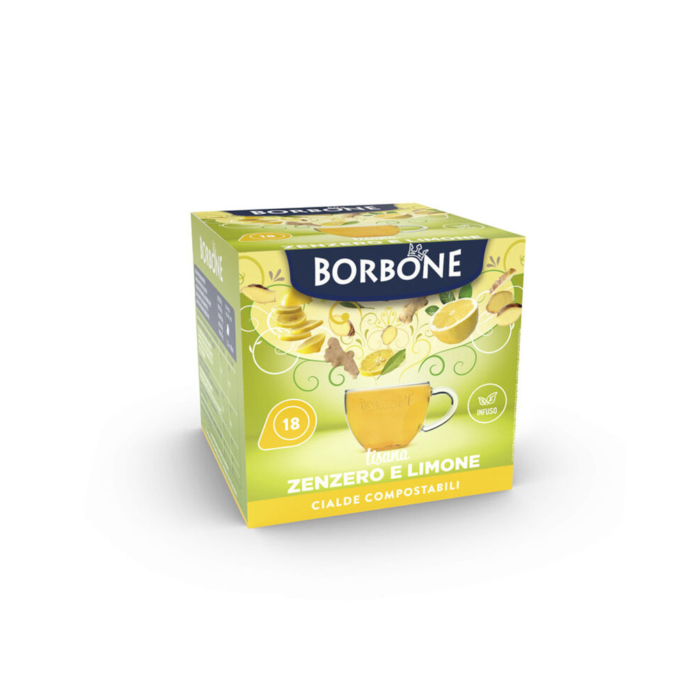 CAFFE'' BORBONE TISANA ZENZERO E LIMONE - CIALDE ESE 44MM - BOX 18PZ