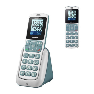 BRONDI AMICO HOME (BIANCO/GRIGIO) - TELEFONO CELLULARE SENIOR