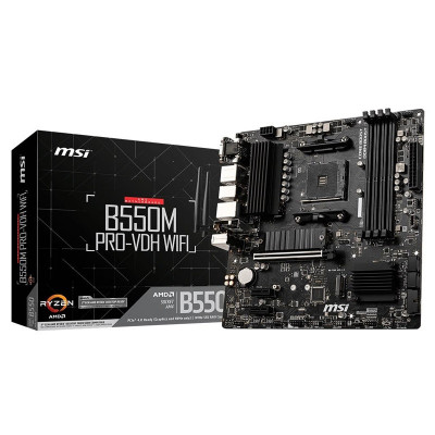 MSI B550M PRO-VDH WIFI - MAINBOARD MICRO ATX - DDR4 - SOCKET AM4 - HDMI - VGA - DP