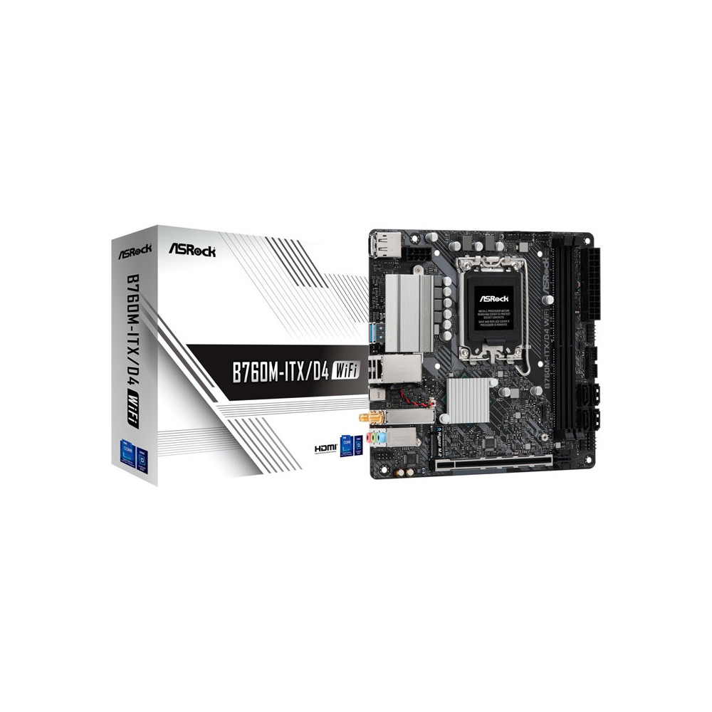 ASROCK B760M-ITX/D4 WIFI - MAINBOARD MICRO ATX - DDR4 - SOCKET 1700