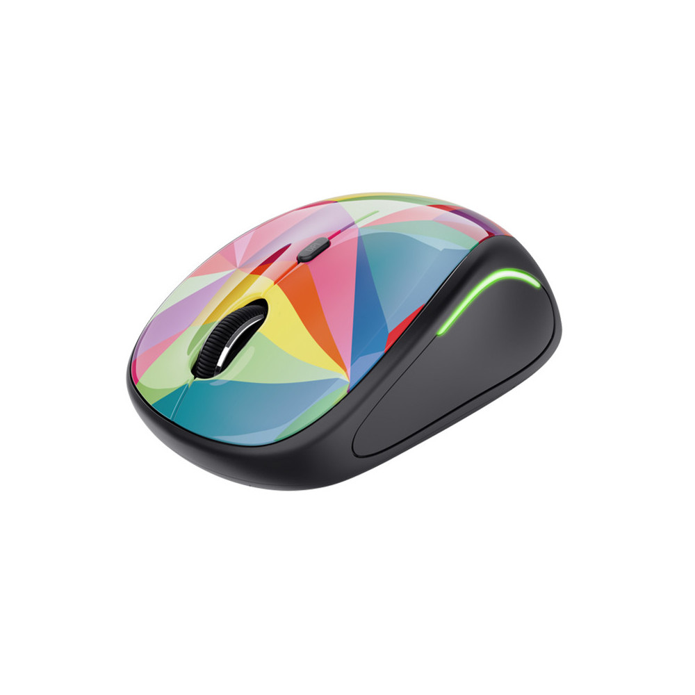 TRUST YVI FX (22337) - MOUSE WIRELESS 1600 DPI - MULTICOLOR LED