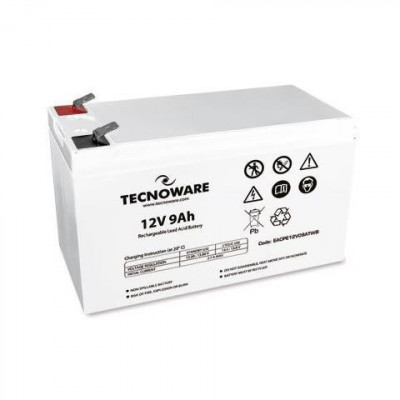 TECNOWARE POWER BATTERY 12V 11AH (EACPE12V11ATWB) - BATTERIA ERMETICA AL PIOMBO - FASTON 6.3 MM