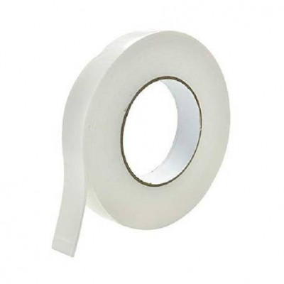 60 PZ - NASTRO BIADESIVO SPUGNA BIANCO PELLICOLA WHITE 25MM x 2MT