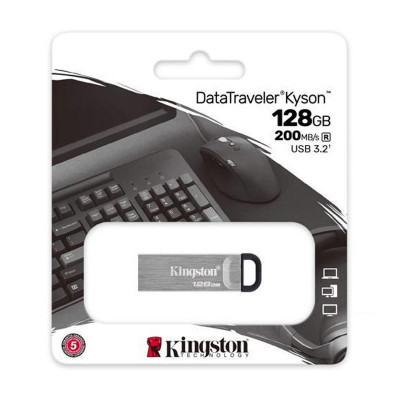 KINGSTON DATATRAVELER KYSON 128GB (DTKN/128GB) - PEN DRIVE 128GB USB-A 3.2