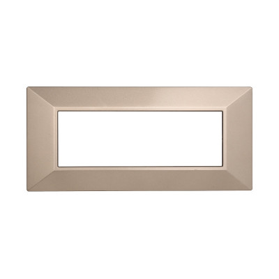 ETTROIT PLACCA PIRAMIDE 6 MODULI - SERIE MOON - BRONZO (AN90610) Compatibile ABB Axolute