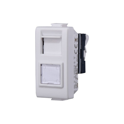 ETTROIT PRESA RETE RJ45 CAT.6 - SERIE SOLAR - BIANCO (MT2356) Compatibile BTicino Matix