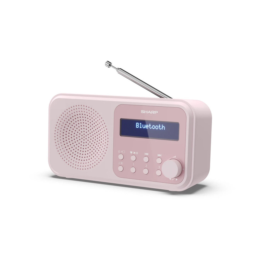 SHARP DR-P420(PK) - RADIO DIGITALE PORTATILE - DAB/DAB+ - LCD MONOCROMATICO - BLUETOOTH 5.0 - PINK