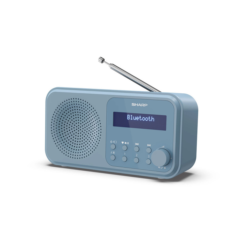 SHARP DR-P420(BL) - RADIO DIGITALE PORTATILE - DAB/DAB+ - LCD MONOCROMATICO - BLUETOOTH 5.0 - BLUE