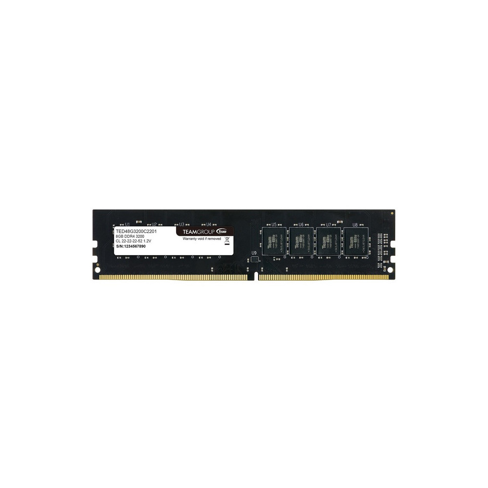 TEAM GROUP DESKTOP RAM 8GB - DDR4 - PC3200 (TED48G3200C2201)