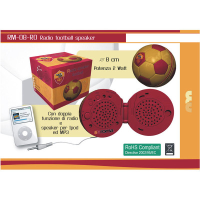 RM08RO ROMA RADIO SPEAKER FOOTBALL