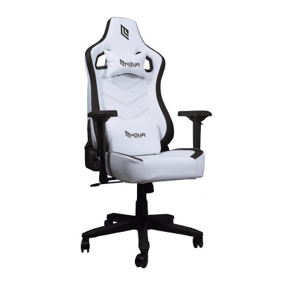 NOUA LOU L7 (BIANCO) - SEDIA GAMING - BRACCIOLI 4D REGOLABILI - SCHIENALE RECLINABILE