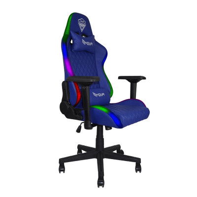 NOUA MAO M9 BLU RGB - SEDIA GAMING - BRACCIOLI 4D - SCHIENALE RECLINABILE