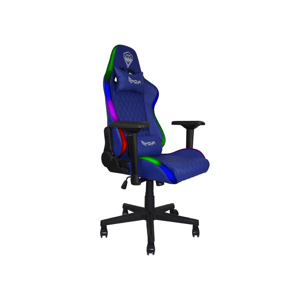 NOUA MAO M9 BLU RGB - SEDIA GAMING - BRACCIOLI 4D - SCHIENALE RECLINABILE