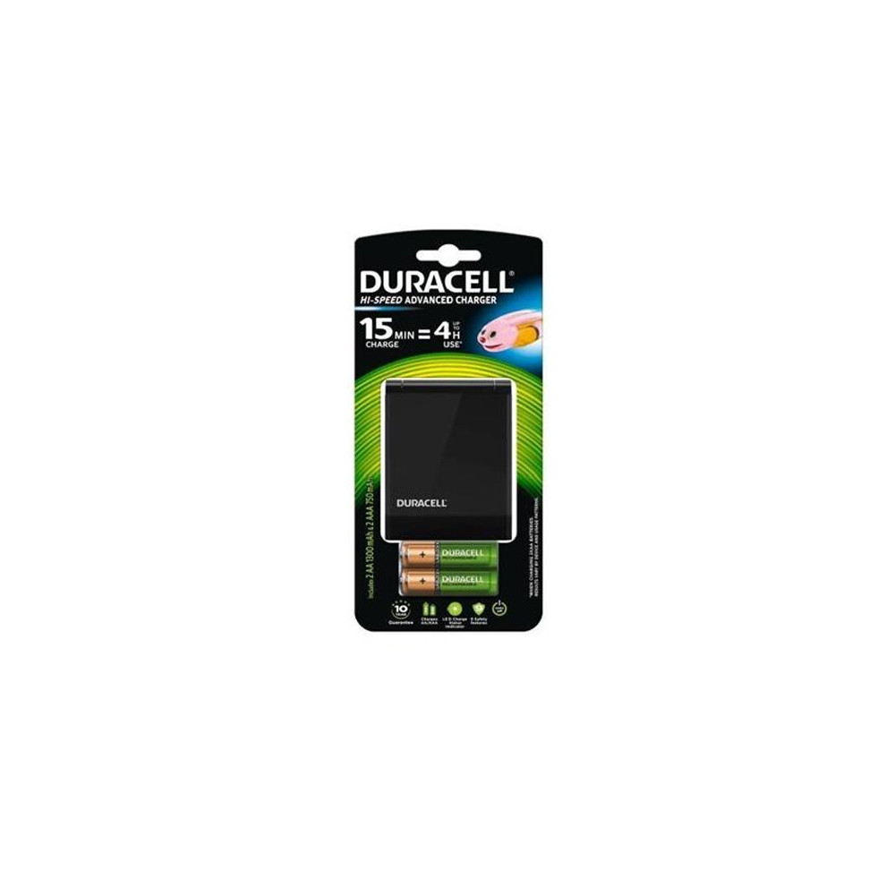 CARICABATTERIE DURACELL CEF27 HI-SPEED CON 2 STILO E 2 MINISTILO