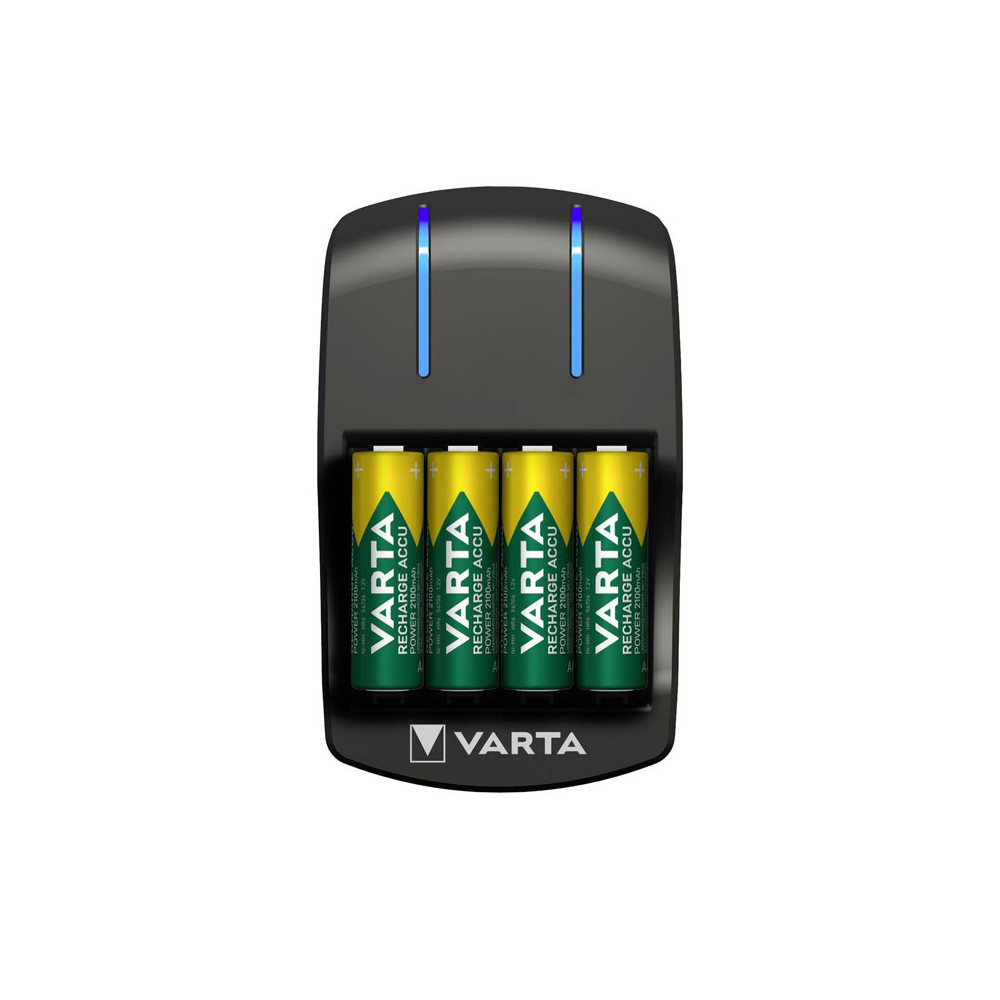 CARICABATTERIE Varta Plug Charger - INCLUSE 4 STILO RICARICABILI AA 2100mAh