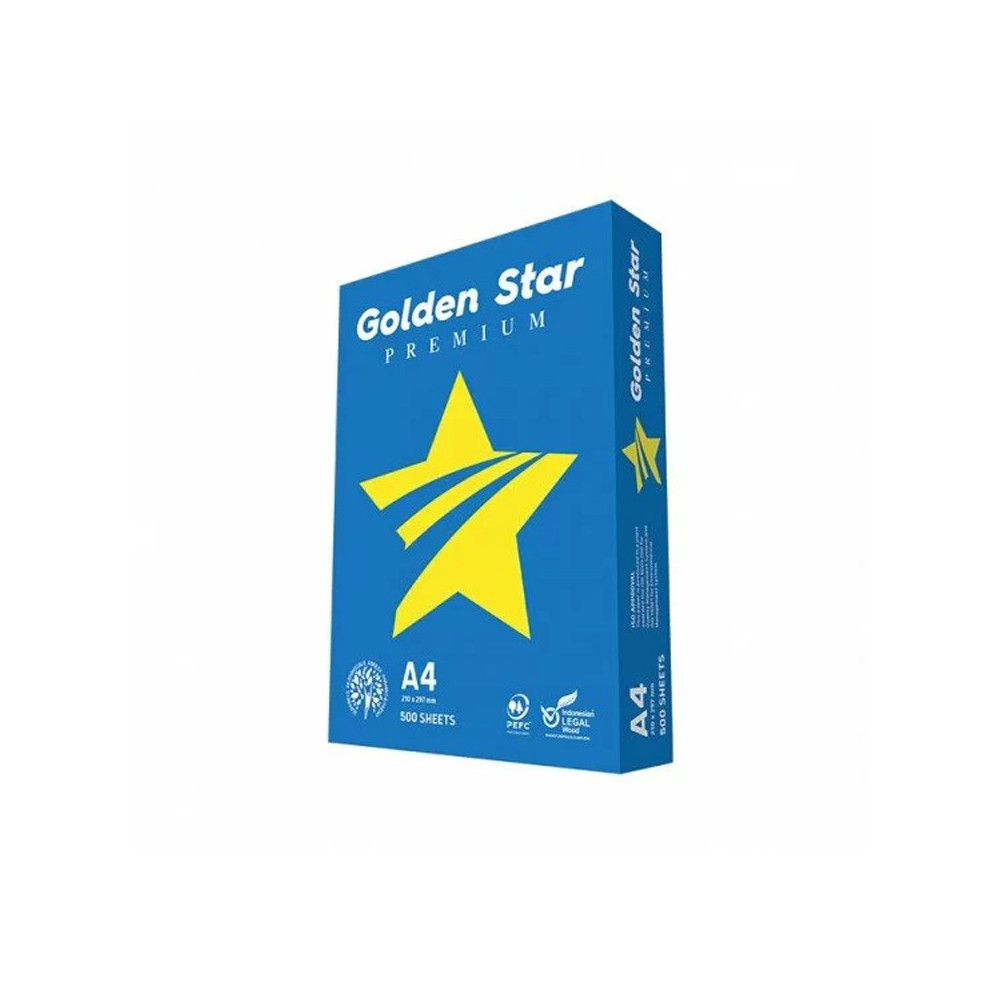 CARTA A4 80GR WHITE 210x297 GOLDEN STAR Premium - PEDANA 240 RISME